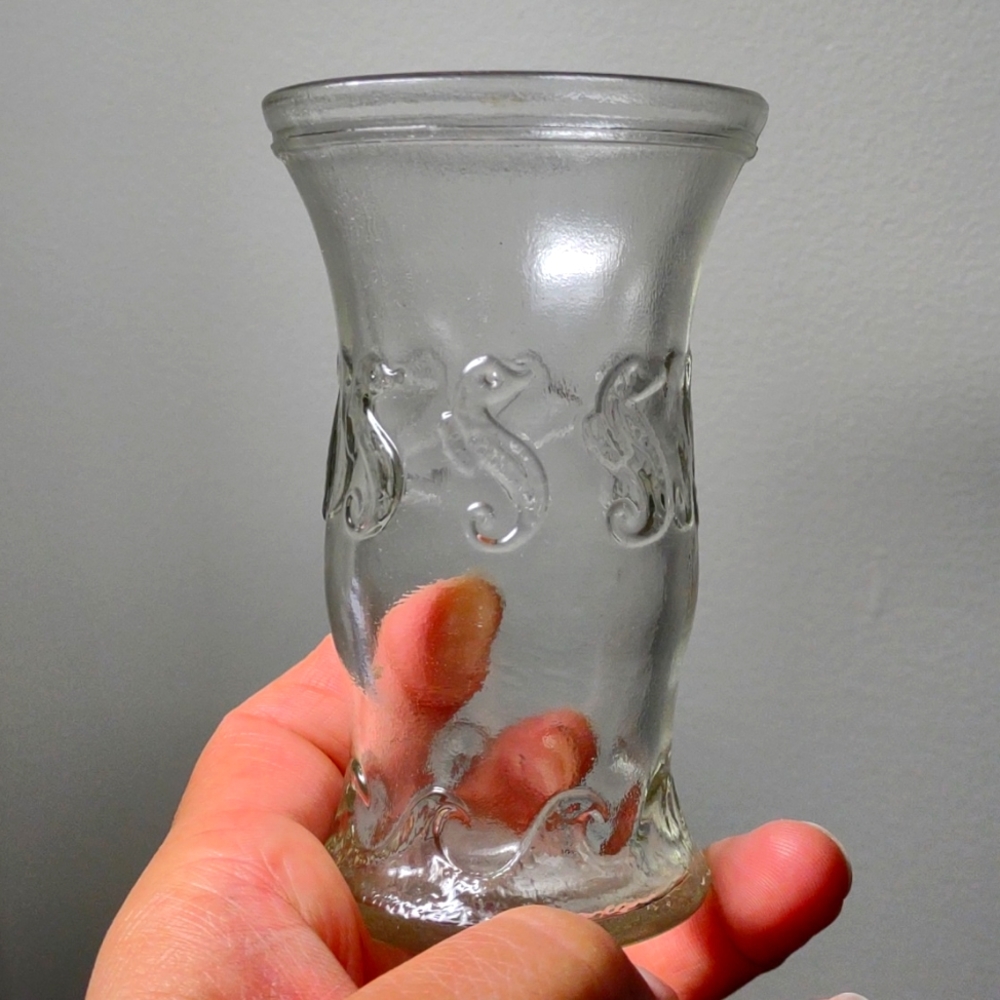 Vintage Seahorse shot glass